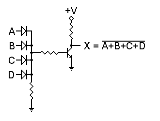 DTL 4-input NOR gate.